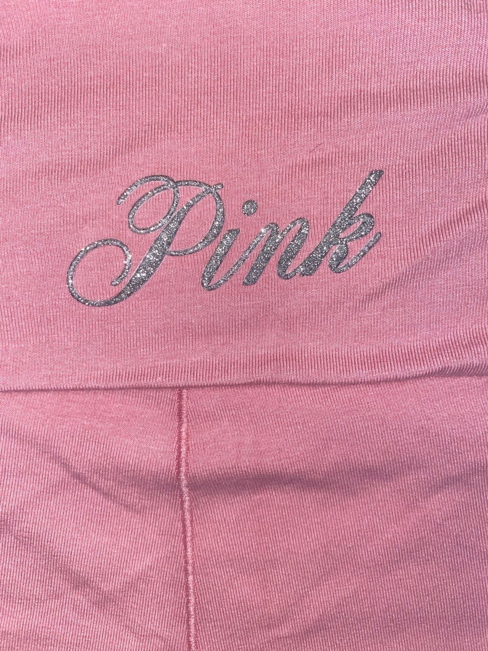 NWT PINK Victoria's Secret Light Pink Flare Leggings - Picture 3 of 6
